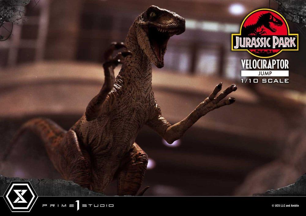 Jurassic Park Prime Collectibles Figur 1/10 Velociraptor Jump 21 cm Prime 1 Studio