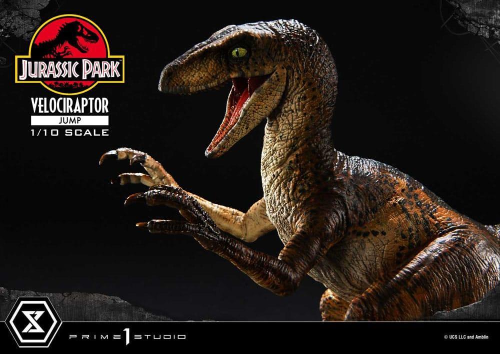 Jurassic Park Prime Collectibles Figur 1/10 Velociraptor Jump 21 cm Prime 1 Studio