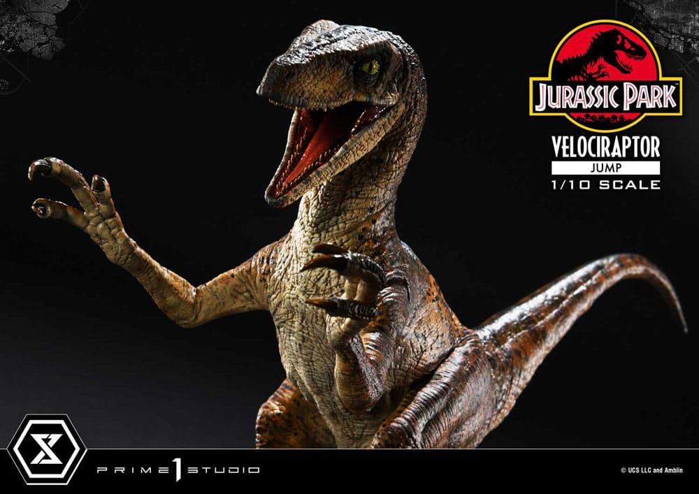 Jurassic Park Prime Collectibles Figur 1/10 Velociraptor Jump 21 cm Prime 1 Studio