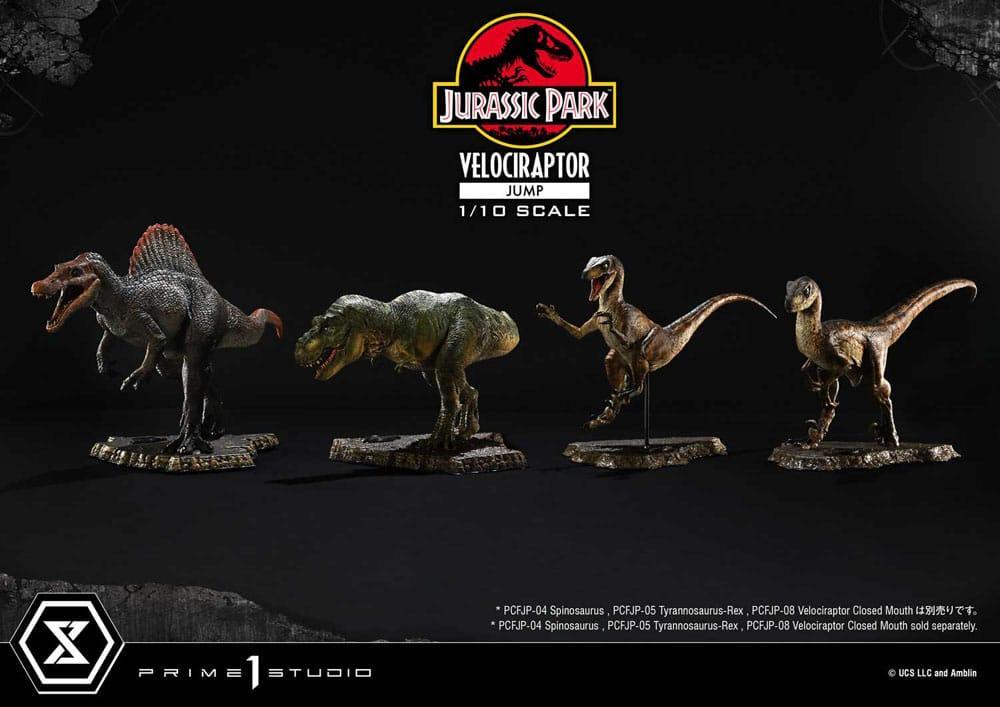 Jurassic Park Prime Collectibles Figur 1/10 Velociraptor Jump 21 cm Prime 1 Studio
