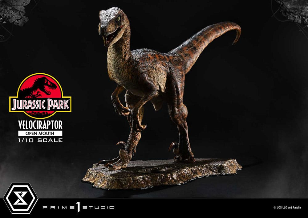 Jurassic Park Prime Collectibles Figur 1/10 Velociraptor Open Mouth 19 cm Prime 1 Studio