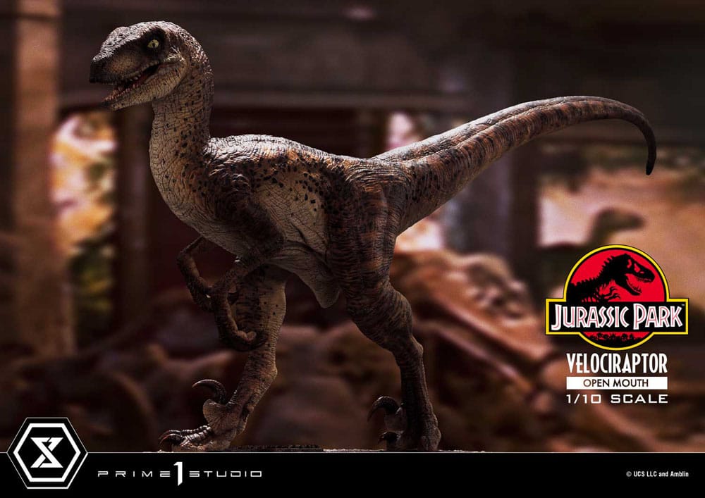 Jurassic Park Prime Collectibles Figur 1/10 Velociraptor Open Mouth 19 cm Prime 1 Studio
