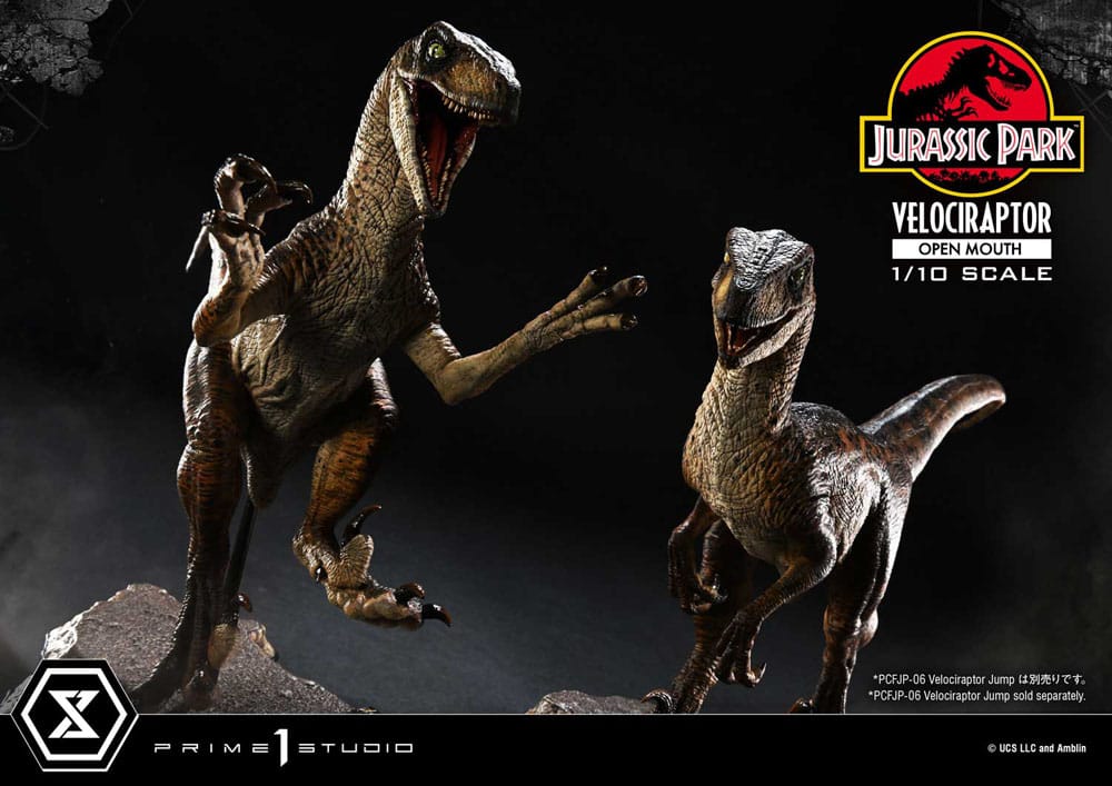 Jurassic Park Prime Collectibles Figur 1/10 Velociraptor Open Mouth 19 cm Prime 1 Studio