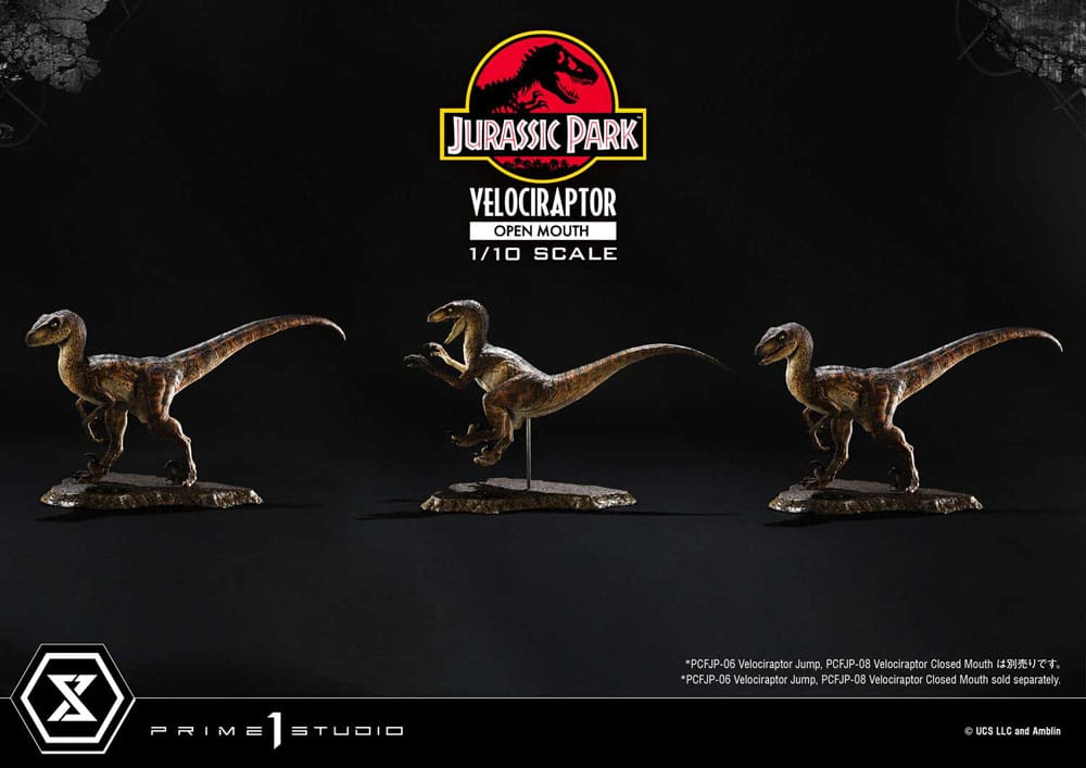 Jurassic Park Prime Collectibles Figur 1/10 Velociraptor Open Mouth 19 cm Prime 1 Studio