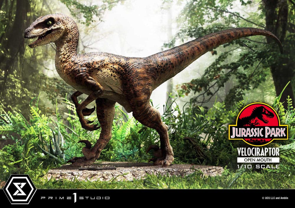 Jurassic Park Prime Collectibles Figur 1/10 Velociraptor Open Mouth 19 cm Prime 1 Studio