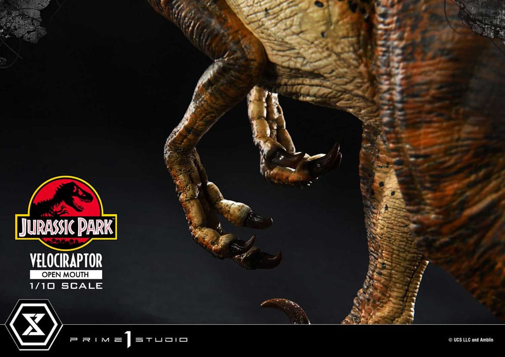 Jurassic Park Prime Collectibles Figur 1/10 Velociraptor Open Mouth 19 cm Prime 1 Studio
