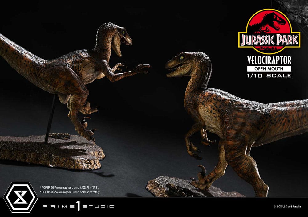 Jurassic Park Prime Collectibles Figur 1/10 Velociraptor Open Mouth 19 cm Prime 1 Studio