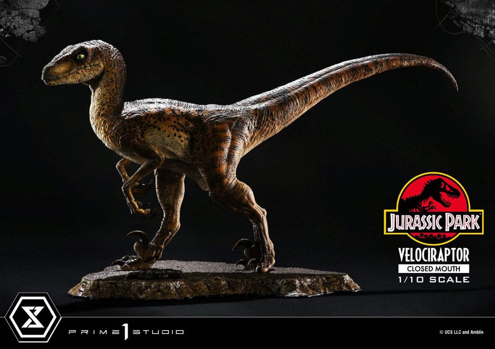 Jurassic Park Prime Collectibles Figur 1/10 Velociraptor Closed Mouth 19 cm Prime 1 Studio