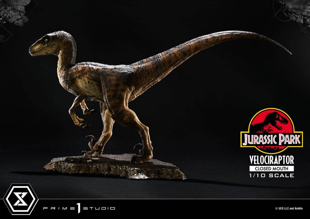 Jurassic Park Prime Collectibles Figur 1/10 Velociraptor Closed Mouth 19 cm Prime 1 Studio