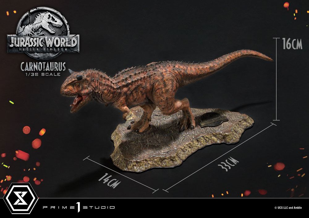 Jurassic World: Fallen Kingdom 1/38 Carnotaurus PVC Staty Prime 1 Studio