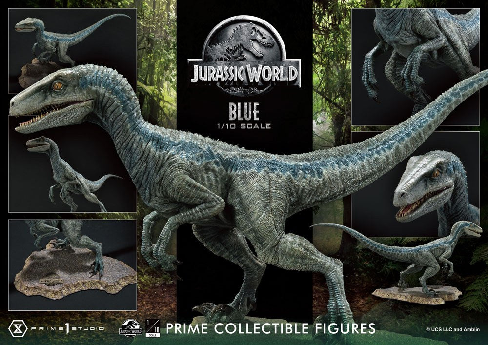 Jurassic World: Fallen Kingdom Prime Collectibles Statue 1/10 Blue (Öppen Mun Version) 17 cm Prime 1 Studio