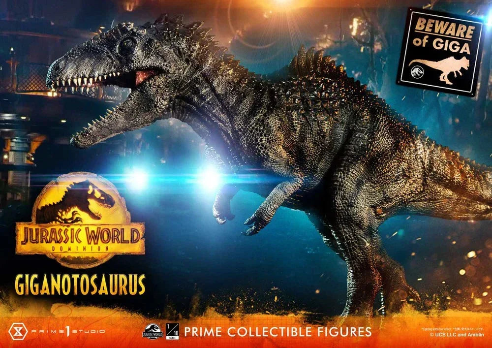 Jurassic World Dominion Prime Collectibles Figur 1/38 Giganotosaurus Toy Version 22 cm