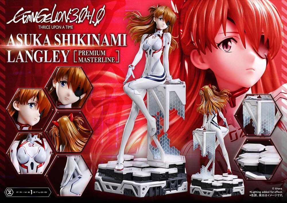 Evangelion: 3.0 + 1.0 Thrice Upon A Time Premium Masterline-serie Figur 1/4 Asuka Shikinami Langley 46 cm