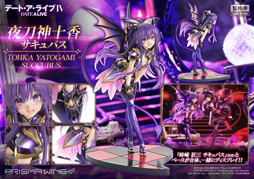 Date A Live Prisma Wing PVC Figure 1/7 Tohka Yatogami Succubus 25 cm