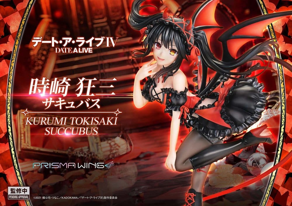 Date A Live Prisma Wing PVC Figur 1/7 Kurumi Tokisaki succubus 25 cm