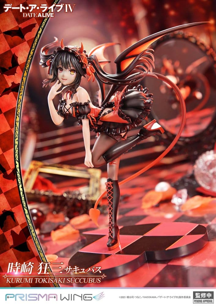 Date A Live Prisma Wing PVC Figure 1/7 Kurumi Tokisaki Succubus 25 cm