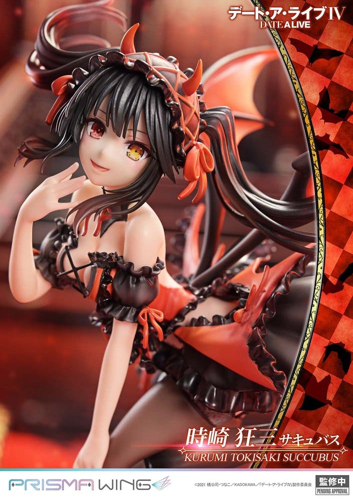 Date A Live Prisma Wing PVC Figure 1/7 Kurumi Tokisaki Succubus 25 cm