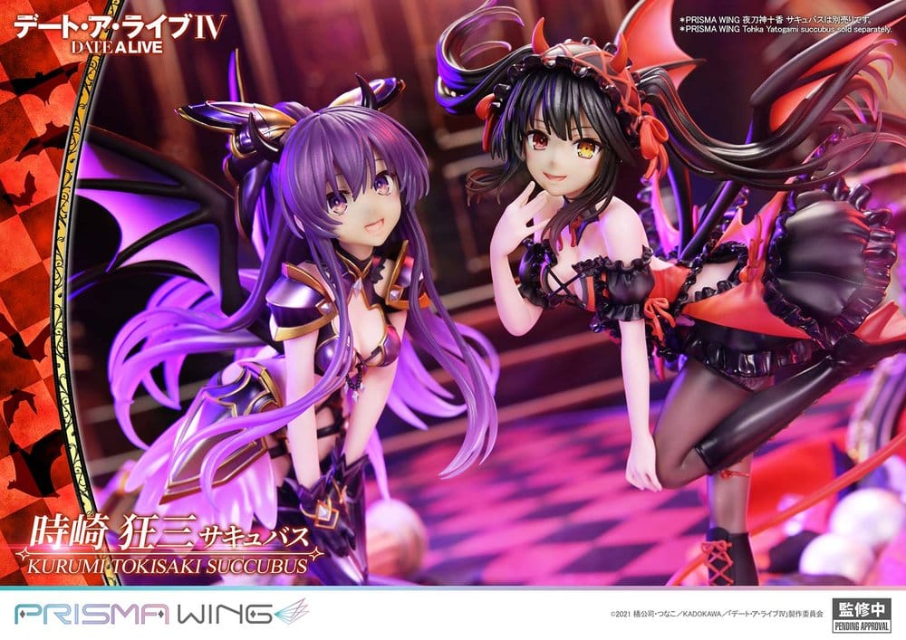 Date A Live Prisma Wing PVC Figure 1/7 Kurumi Tokisaki Succubus 25 cm