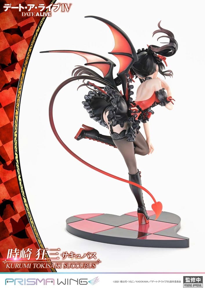 Date A Live Prisma Wing PVC Figure 1/7 Kurumi Tokisaki Succubus 25 cm