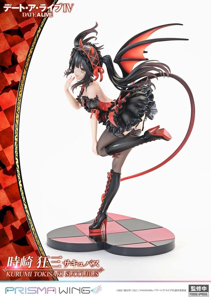 Date A Live Prisma Wing PVC Figure 1/7 Kurumi Tokisaki Succubus 25 cm