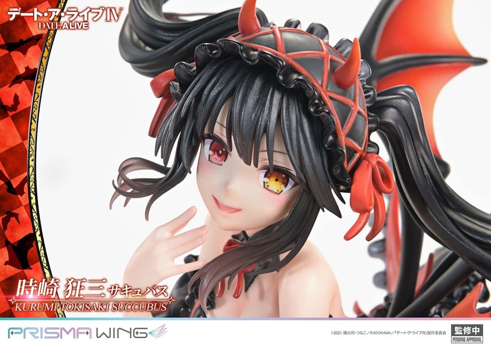 Date A Live Prisma Wing PVC Figure 1/7 Kurumi Tokisaki Succubus 25 cm