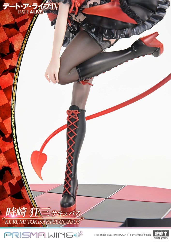 Date A Live Prisma Wing PVC Figure 1/7 Kurumi Tokisaki Succubus 25 cm