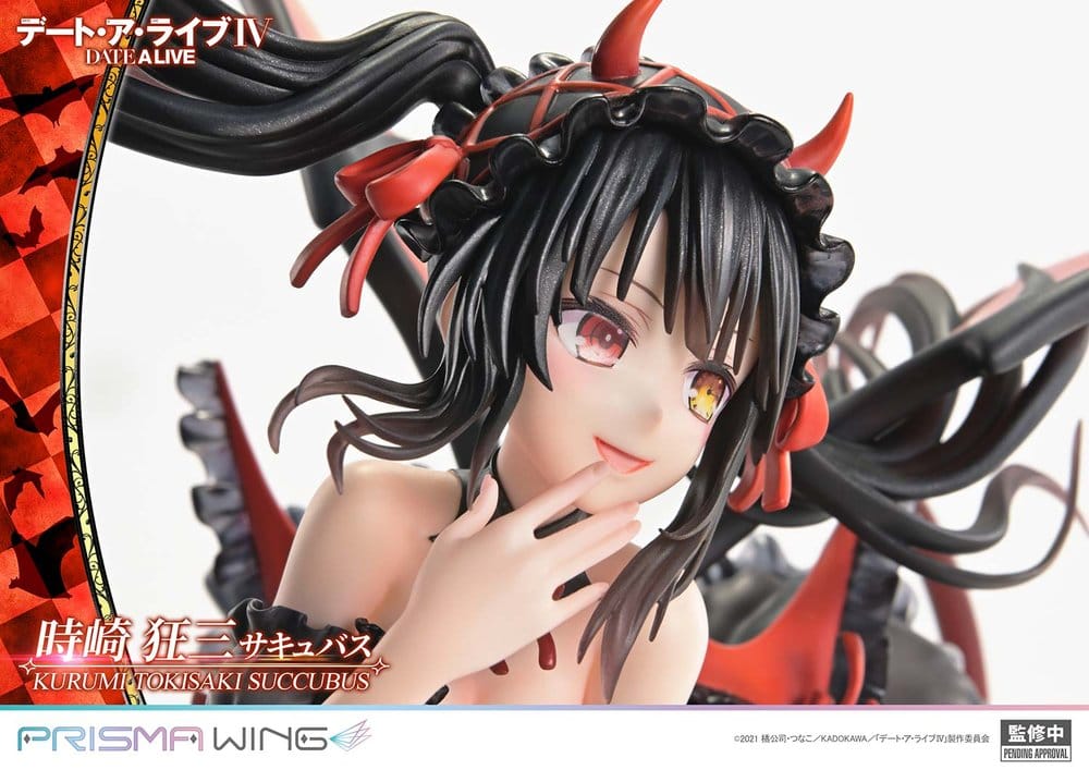 Date A Live Prisma Wing PVC Figure 1/7 Kurumi Tokisaki Succubus 25 cm
