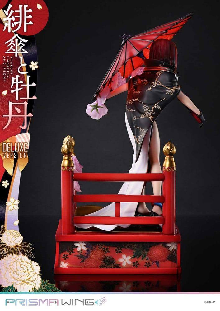 Original Illustration av Fuzichoco Prisma Wing PVC Figur 1/7 Scarlet Umbrella och Peony Deluxe Version 32 cm Prime 1 Studio