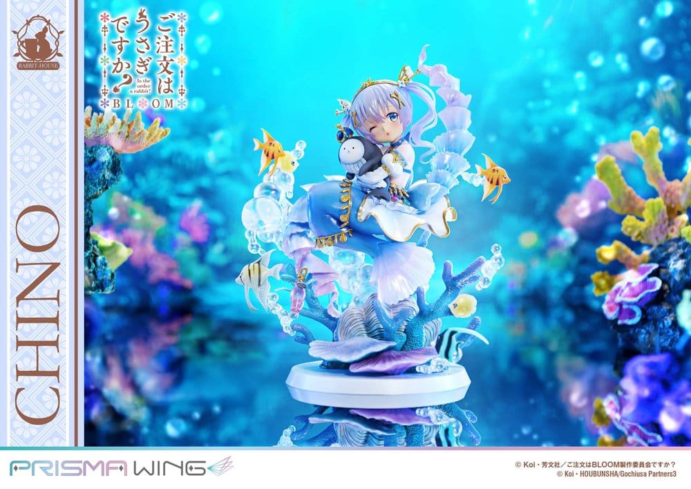 Är Beställningen en Kanin? BLOOM Prisma Wing Förmålad Figur 1/7 Chino 21 cm
