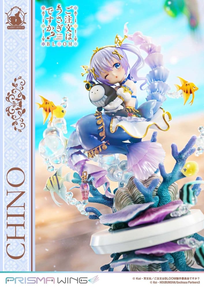 Är Beställningen en Kanin? BLOOM Prisma Wing Förmålad Figur 1/7 Chino 21 cm