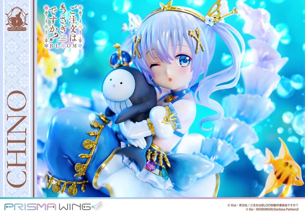 Är Beställningen en Kanin? BLOOM Prisma Wing Förmålad Figur 1/7 Chino 21 cm