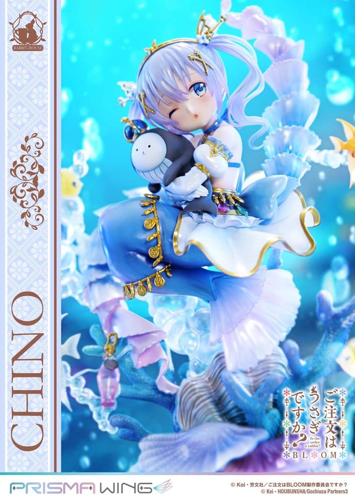 Är Beställningen en Kanin? BLOOM Prisma Wing Förmålad Figur 1/7 Chino 21 cm