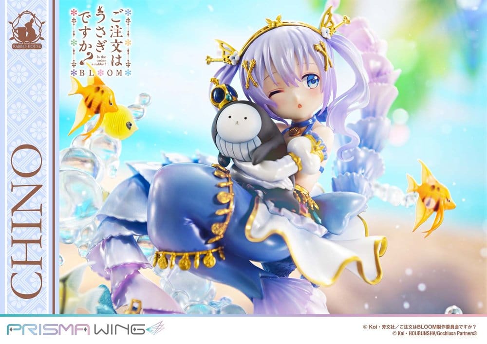 Är Beställningen en Kanin? BLOOM Prisma Wing Förmålad Figur 1/7 Chino 21 cm