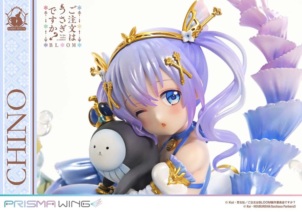 Är Beställningen en Kanin? BLOOM Prisma Wing Förmålad Figur 1/7 Chino 21 cm
