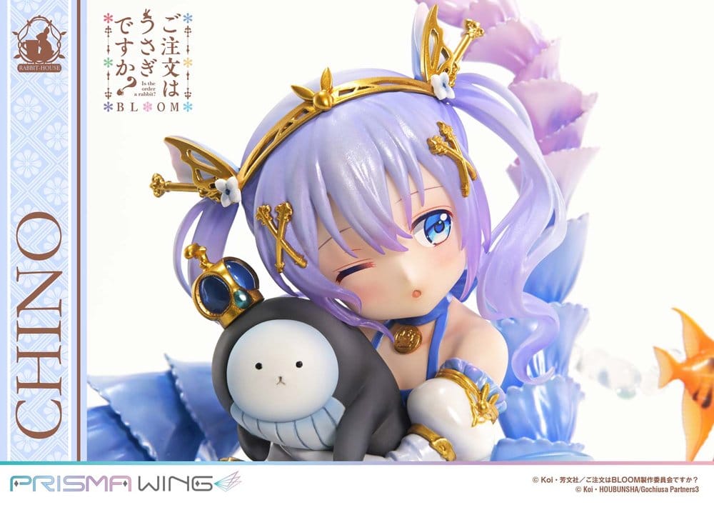Är Beställningen en Kanin? BLOOM Prisma Wing Förmålad Figur 1/7 Chino 21 cm
