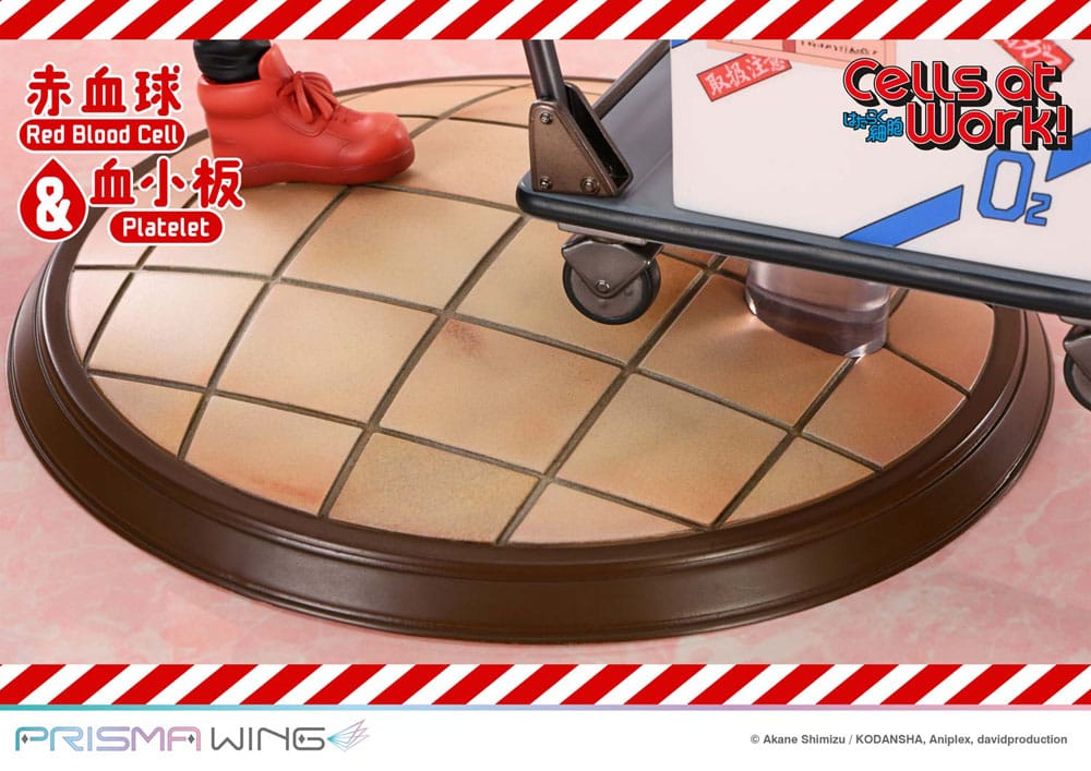 Cells at Work Prisma Wing PVC Figur Röd Blodcell & Trombocyt 26 cm Prime 1 Studio
