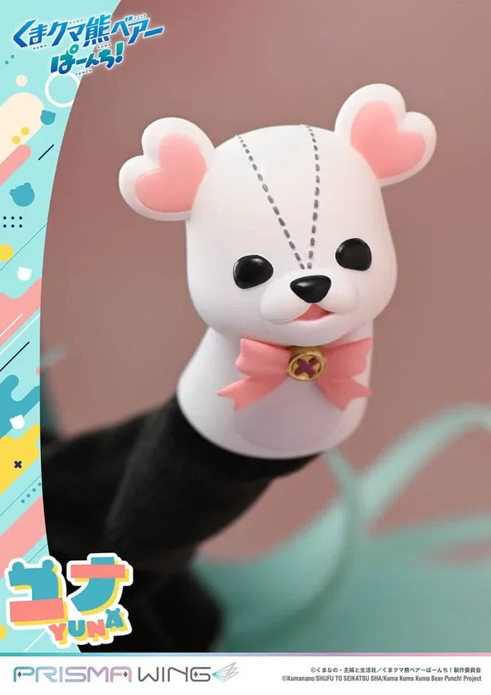Kuma Kuma Kuma Bear Punch! Prisma Wing PVC Figur 1/7 Yuna 28 cm - Energiskt Samlarobjekt Prime 1 Studio