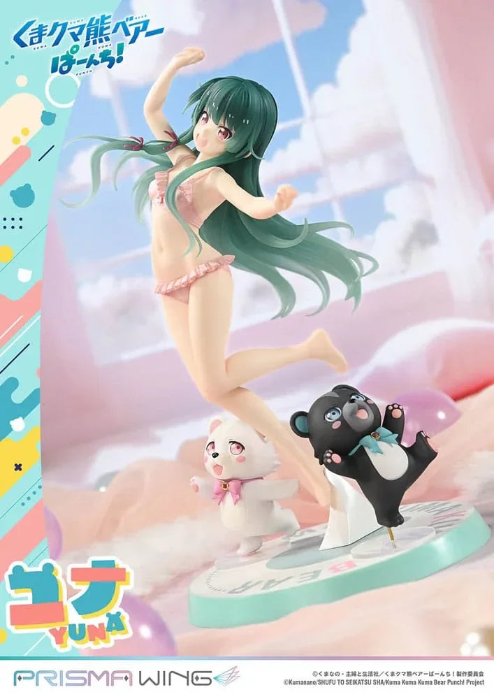 Kuma Kuma Kuma Bear Punch! Prisma Wing PVC Figur 1/7 Yuna 28 cm - Energiskt Samlarobjekt Prime 1 Studio
