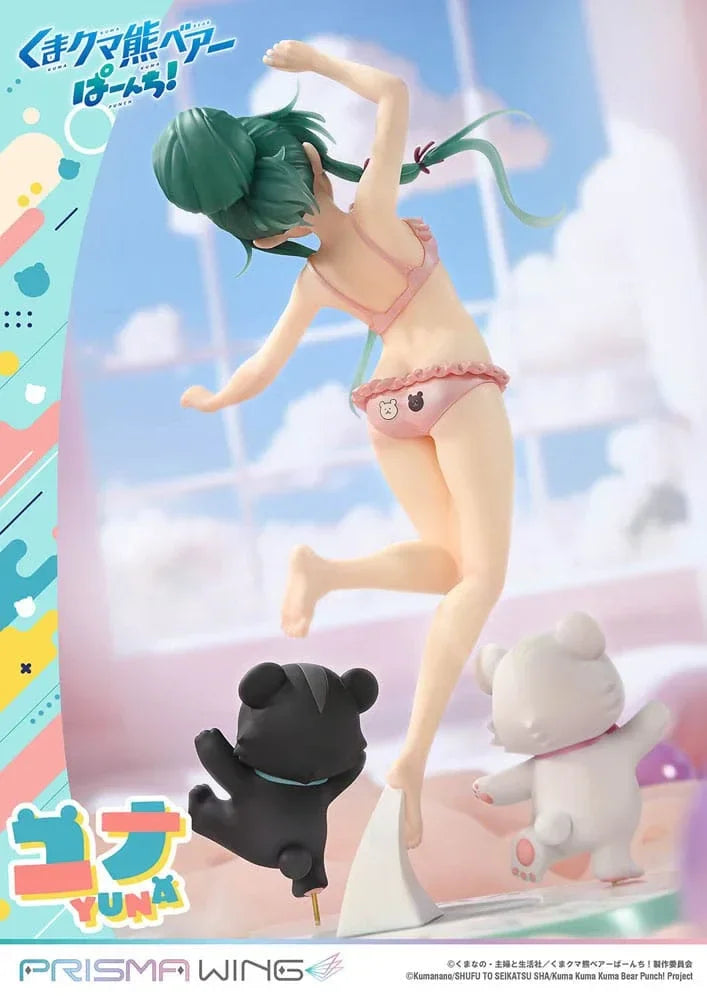 Kuma Kuma Kuma Bear Punch! Prisma Wing PVC Figur 1/7 Yuna 28 cm - Energiskt Samlarobjekt Prime 1 Studio