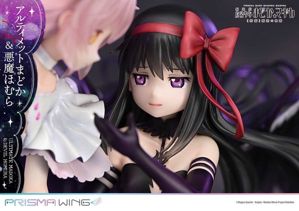 Puella Magi Madoka Magica Filmen Rebellion Prisma Wing PVC-figur 1/7 Ultimate Madoka & Demoniska Homura, 43 cm
