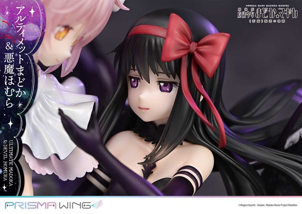 Puella Magi Madoka Magica Filmen Rebellion Prisma Wing PVC-figur 1/7 Ultimate Madoka & Demoniska Homura, 43 cm
