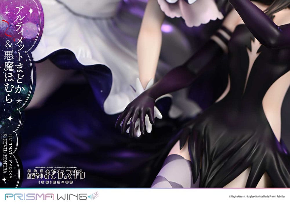 Puella Magi Madoka Magica Filmen Rebellion Prisma Wing PVC-figur 1/7 Ultimate Madoka & Demoniska Homura, 43 cm