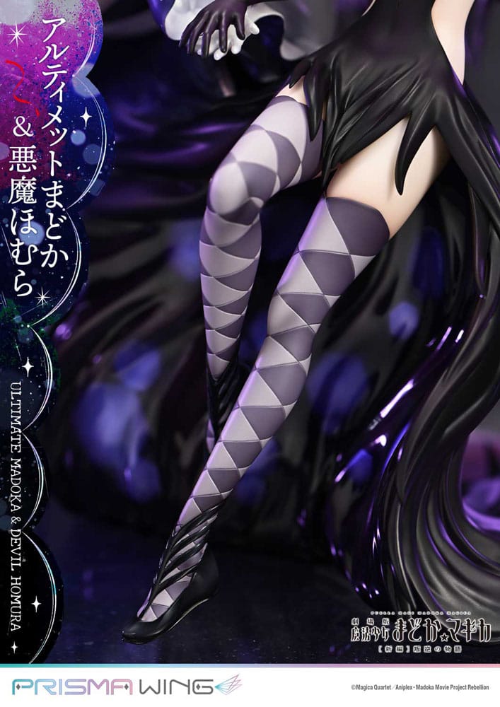 Puella Magi Madoka Magica Filmen Rebellion Prisma Wing PVC-figur 1/7 Ultimate Madoka & Demoniska Homura, 43 cm