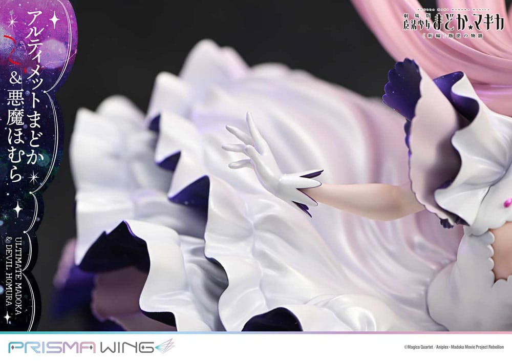 Puella Magi Madoka Magica Filmen Rebellion Prisma Wing PVC-figur 1/7 Ultimate Madoka & Demoniska Homura, 43 cm