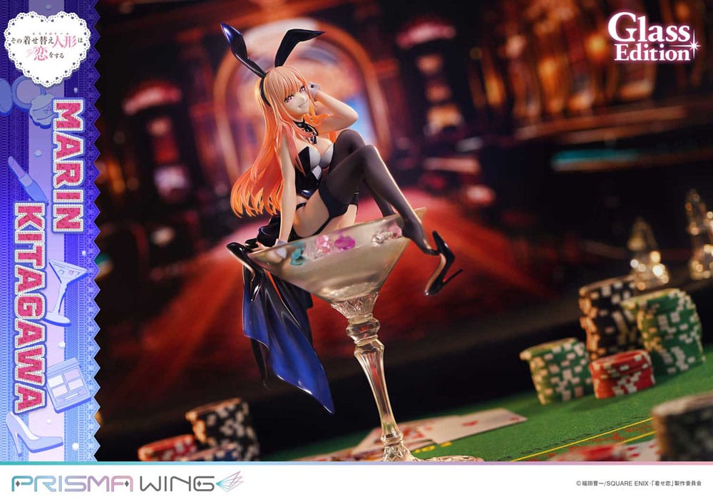 My Dress-Up Darling Prisma Wing PVC Figur 1/7 Marin Kitagawa Glass Edition 29 cm Prime 1 Studio