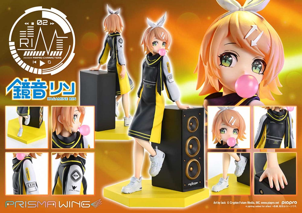 Vocaloid Piapro Characters Prisma Wing PVC Figur 1/7 Kagamine Rin (Art by lack) 21 cm Prime 1 Studio