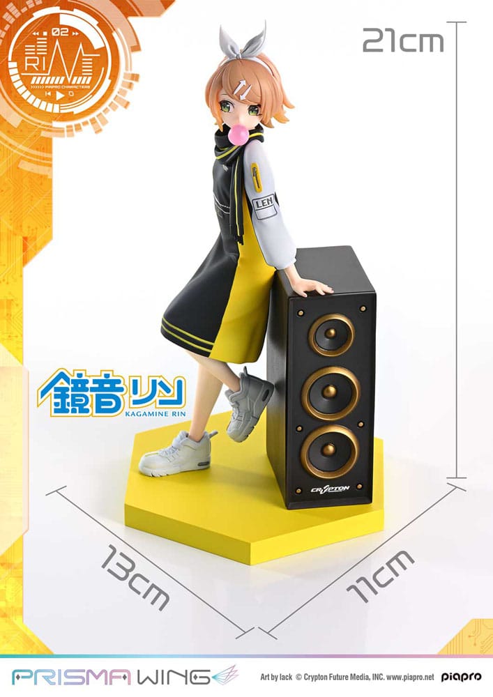 Vocaloid Piapro Characters Prisma Wing PVC Figur 1/7 Kagamine Rin (Art by lack) 21 cm Prime 1 Studio