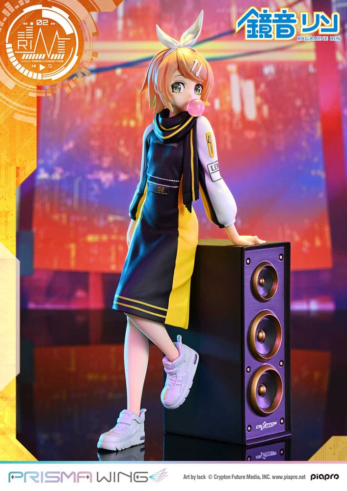 Vocaloid Piapro Characters Prisma Wing PVC Figur 1/7 Kagamine Rin (Art by lack) 21 cm Prime 1 Studio
