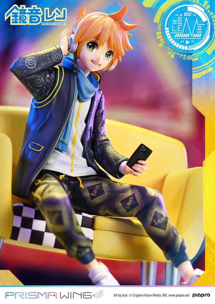 Vocaloid Piapro Characters Prisma Wing PVC Figur 1/7 Kagamine Len (Art av lack) 18 cm Prime 1 Studio