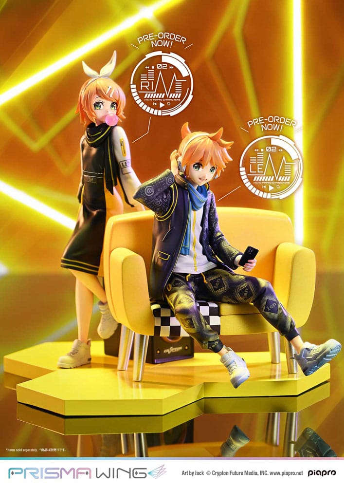 Vocaloid Piapro Characters Prisma Wing PVC Figur 1/7 Kagamine Len (Art av lack) 18 cm Prime 1 Studio